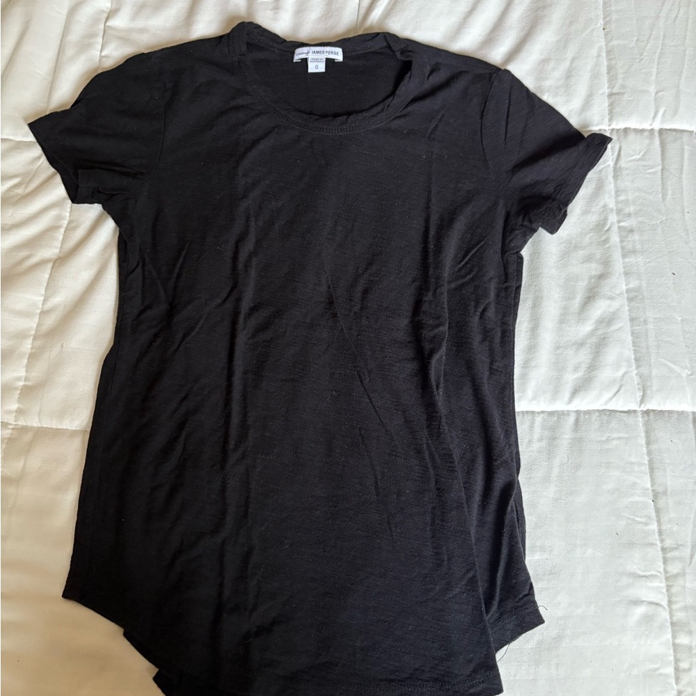 James Perse Black Short Sleeve T-Shirt